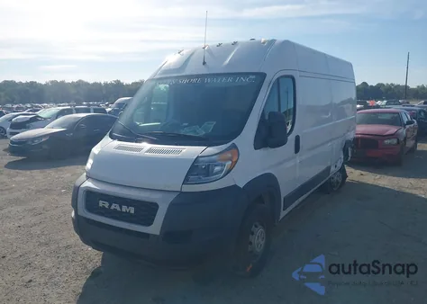 2020 Ram Promaster 2500 High Roof 159 Wb from USA, damaged, VIN 3C6TRVDG4LE141907